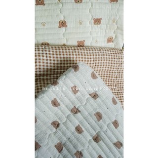 Vải Muslin trần bông tấm