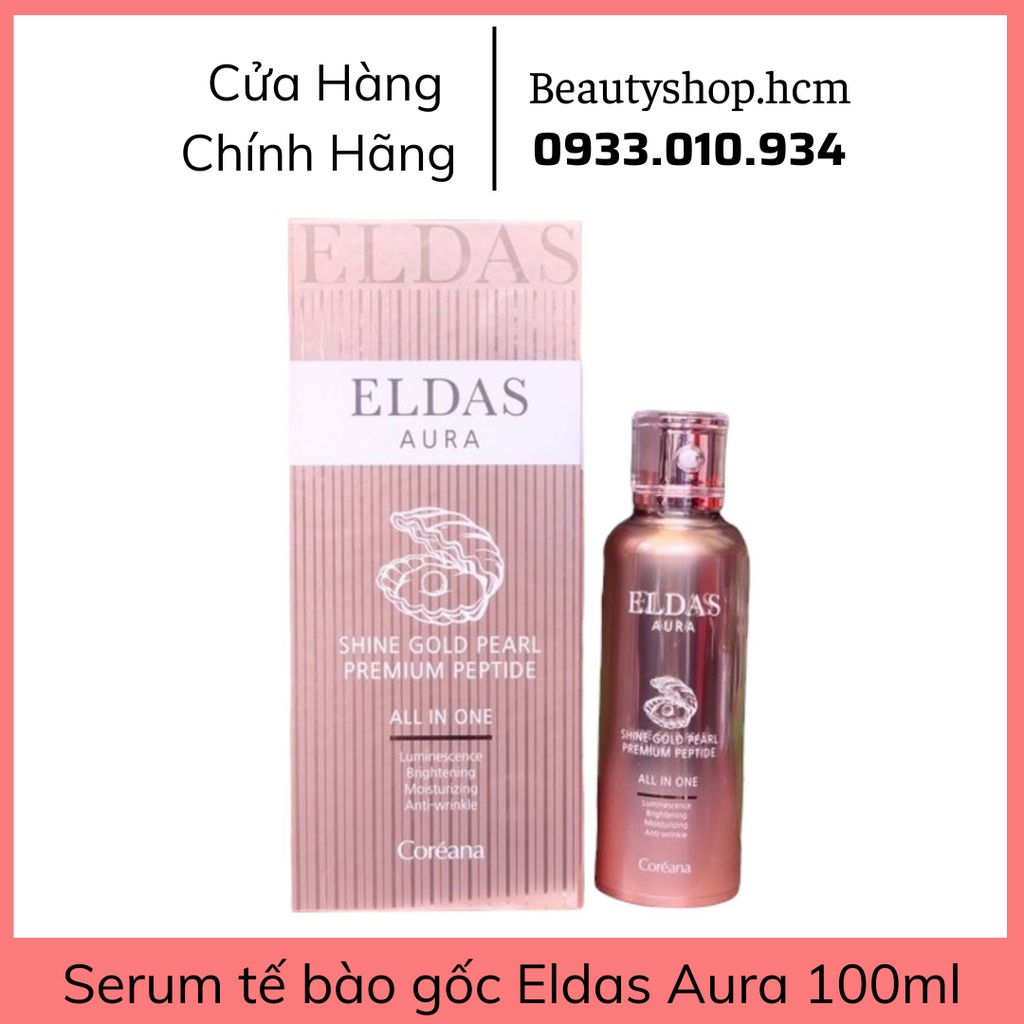Serum Tế bào gốc Eldas Aura chai 100ml Hàn Quốc