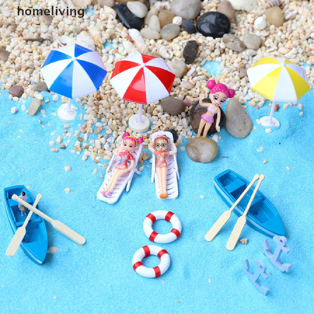 Mô Hình Ghế Bãi Biển Mini Trang Trí Nhà Búp Bê