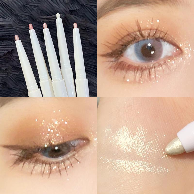 Hisyi Bút Kẻ Mắt Màu Lì Ánh Kim Không Thấm Nước Lâu Trôi