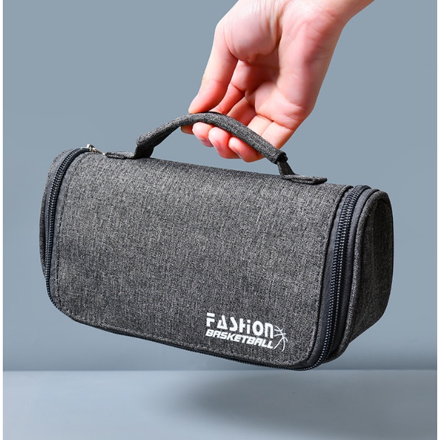 Túi Đựng Bút Bằng Vải Canvas Sức Chứa Lớn Đa Năng Có Tay Cầm Dành Cho Học Sinh