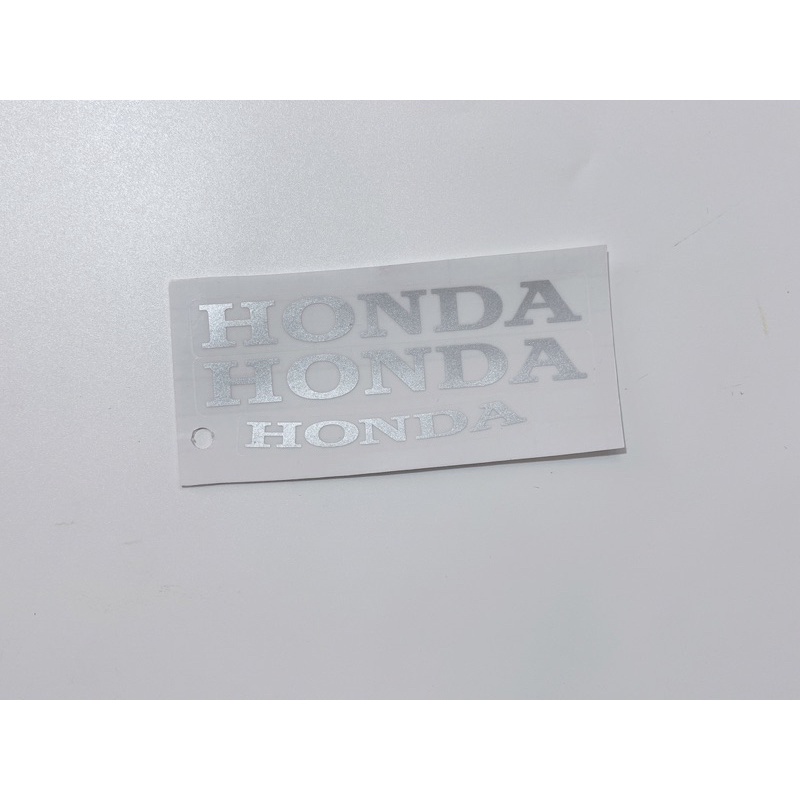 Bộ 3 tem dán chữ Honda Yamaha mẫu chìm size lớn, có sẵn keo mặt sau