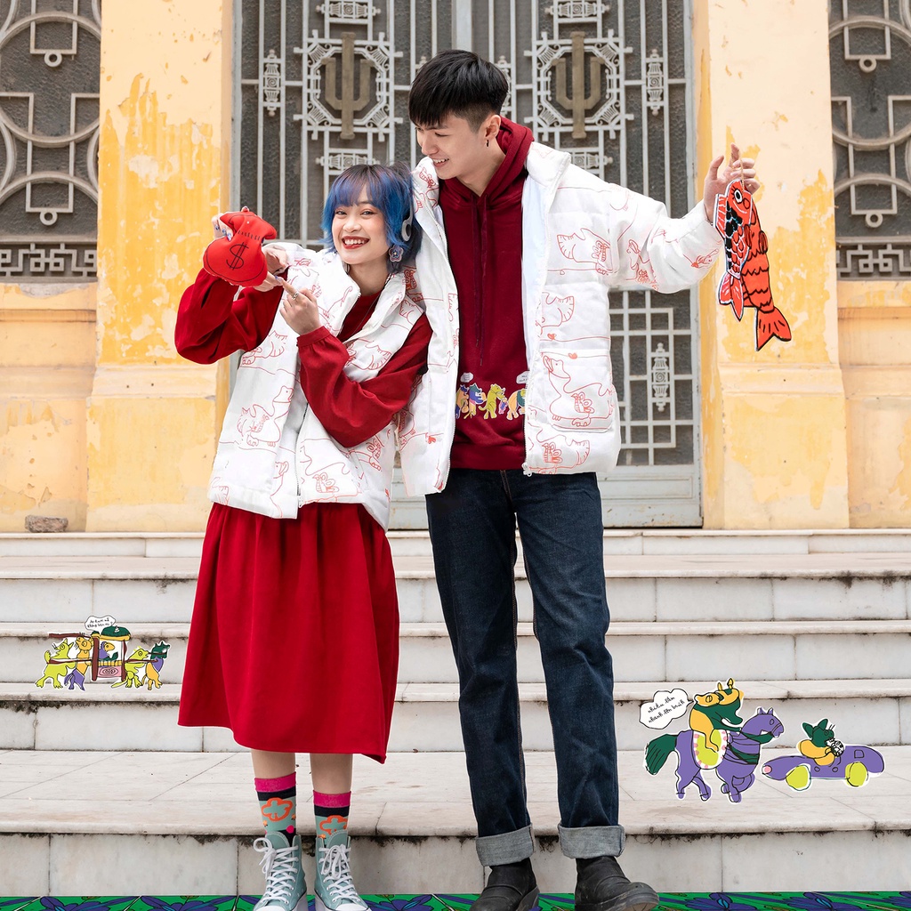 [Made by Tòhe] Áo Cotton Chần Bông Siêu Ấm (áo khoác &amp; áo gi lê)