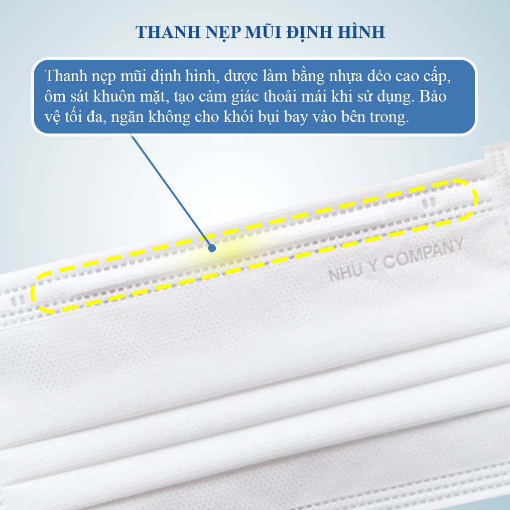 Khẩu trang y tế 4 lớp màu trắng  - Ny Protect Mask - Như Ý Company