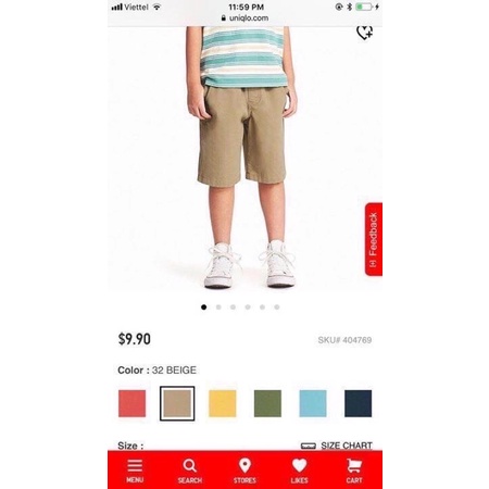 Quần kaki uni cho bé trai dòng basic siêu đẹp size từ 14-40 cân