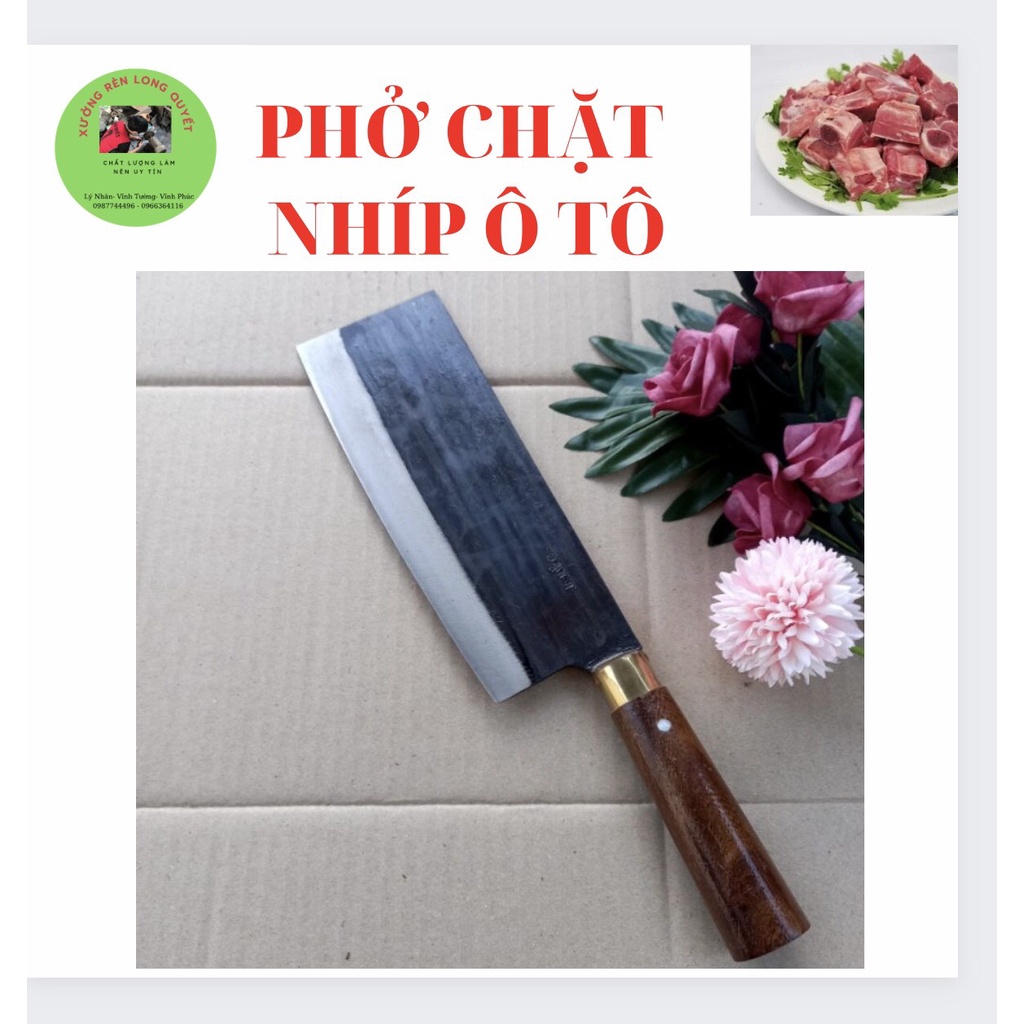 Bộ dao làm bếp chặt thái lọc gọt hoa quả chất thép nhíp ô tô siêu sắc bén Dao Lý Nhân