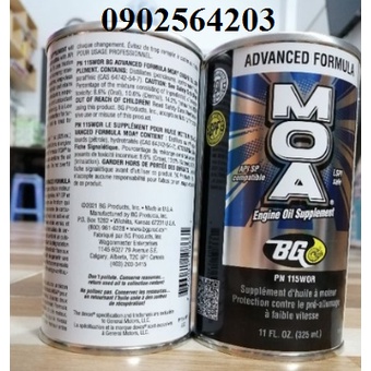 Dung Dịch Phụ Gia Động Cơ Xăng BG MOA 325ml - Chính Hãng