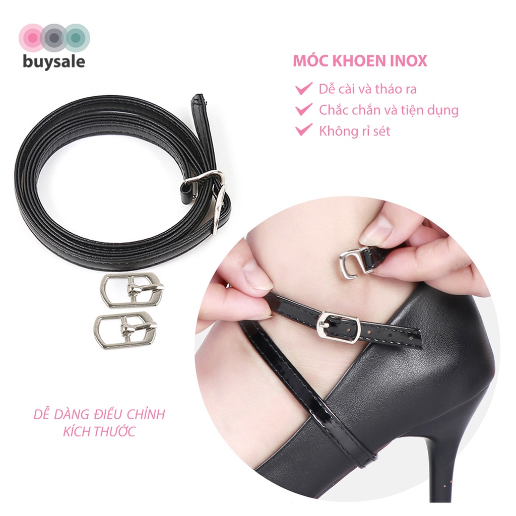 Dây giày chéo chữ X chống tuột gót, dành giày cao gót, giày búp bê, không gây khó chịu cho bàn chân - BuySales - BSPK322