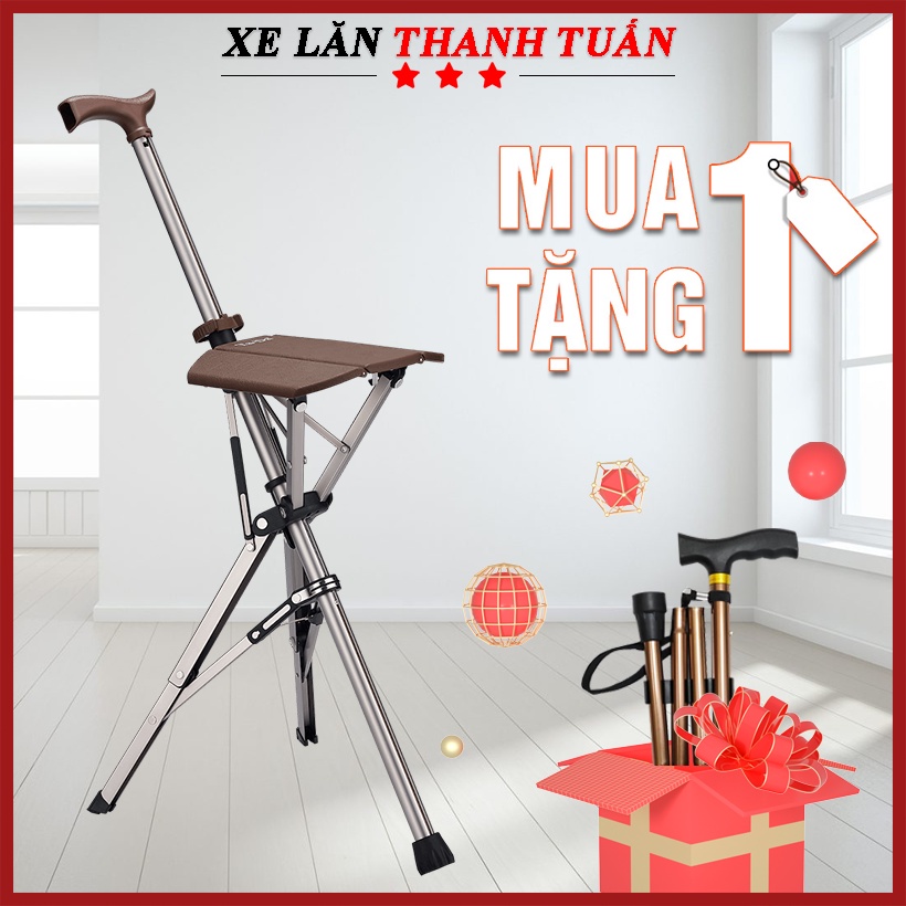 Gậy chống có ghế ngồi Thông Minh TaDa Series 1 bản mới 2023, hàng chính hãng TADA Đài Loan, since 1998