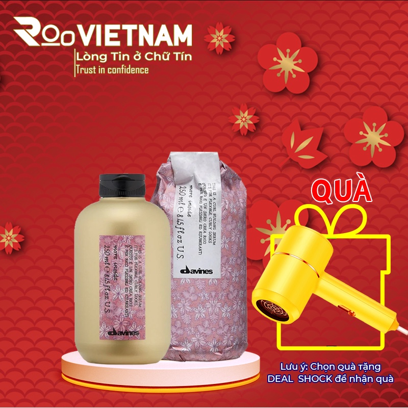Tinh Chất Serum Giữ Nếp Sóng Xoăn Davines Curl Building Serum Bóng Tự Nhiên, Chống Rối Tóc
