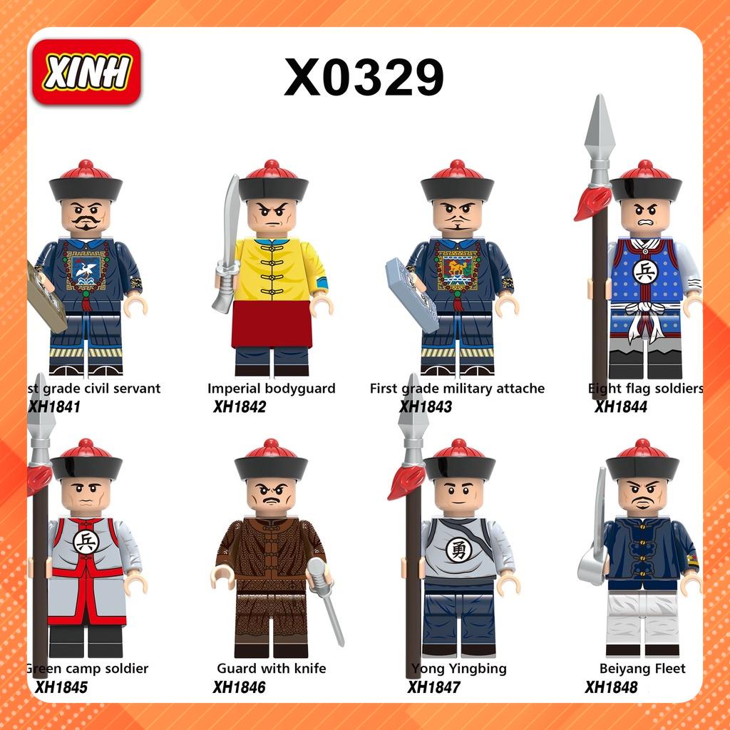 Đồ Chơi Minifigures Nhân Vật Quan Và Lính Thời Nhà Thanh Trung Quốc X0329 - Đồ Chơi Lắp Ráp Mini Trung Cổ