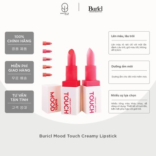 Son thỏi lì buricl mood touch creamy lipstick 3.6g