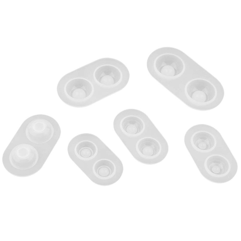 Set 6 Khuôn Silicon Trong Suốt Trang Trí Mắt Búp Bê Bjd 14X7Mm; 16X6Mm; 16X8Mm; 18X9Mm; 20X11Mm; 22X11Mm