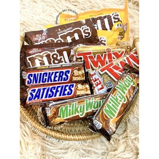 Kẹo socola M&M, Sniker, Twix, Milkway tách lẻ thùng