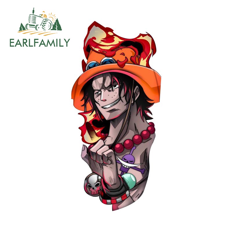 Sticker Dán Xe Hơi / Xe Máy Hình One Piece Bằng Vinyl Chống Nước / Trầy Xước 13Cmx6.1Cm