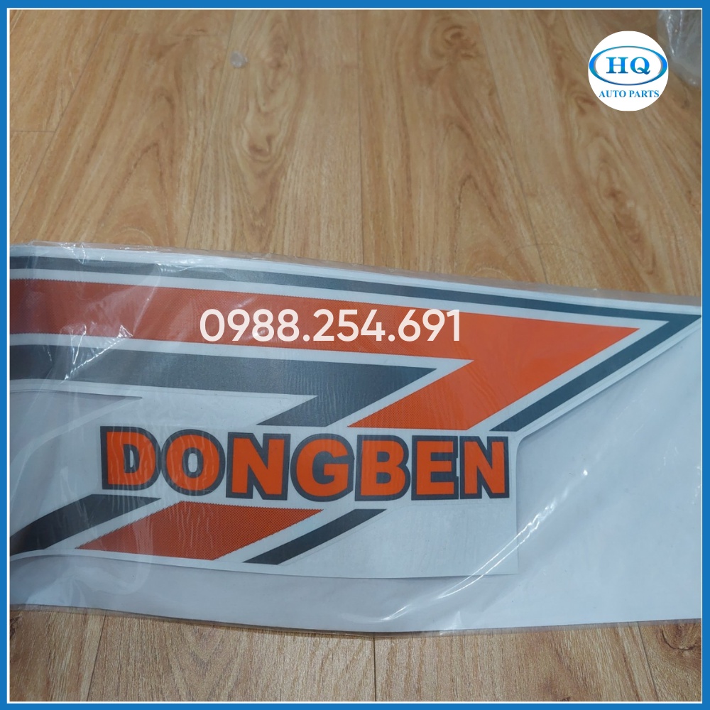 Hàng xịn, chính hãng tem dán cánh cửa xe Dongben Tải 870kg, chữ sắc nét k bị nhòe