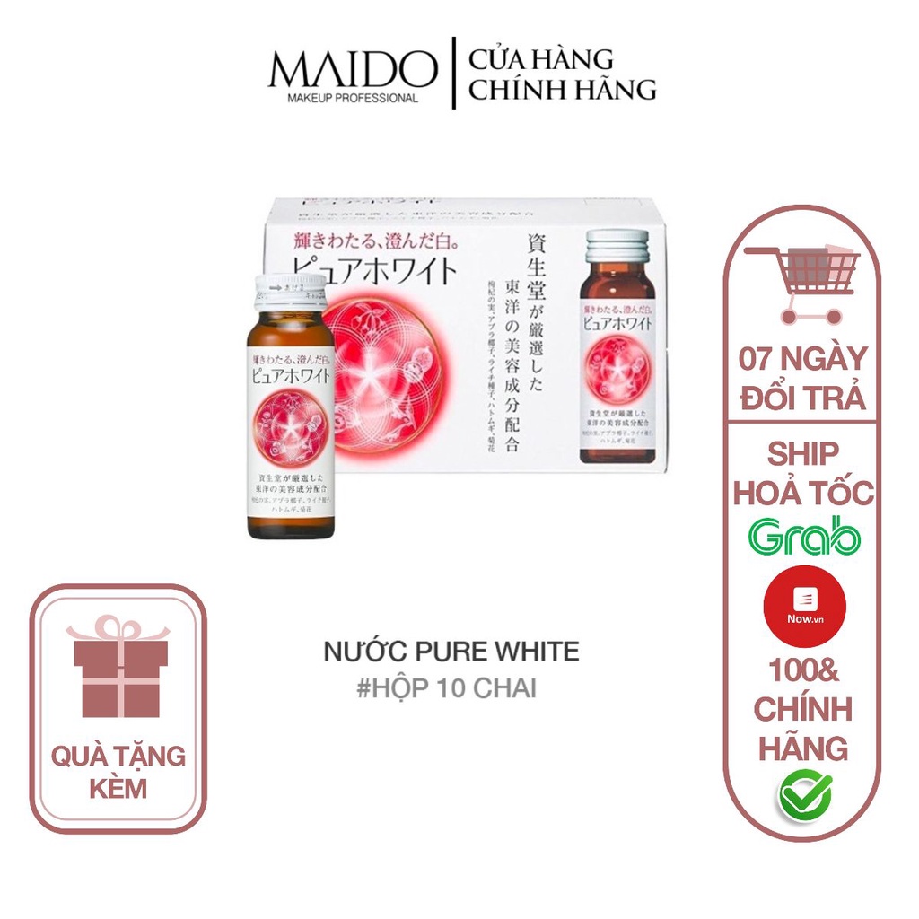 Pure white Collagen Shiseido Nước UốngTrắng Da, Chống Lão Hóa Nhật Bản Mai Đỗ Cosmetics