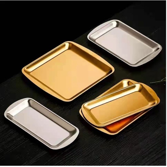 Đĩa Khay inox Không Ăn Mòn Dành Cho Spa, Nhà Hàng, Khay inox chuyên dụng ăn salat , mỳ ý , đồ ăn vặt.... Hàn Quốc