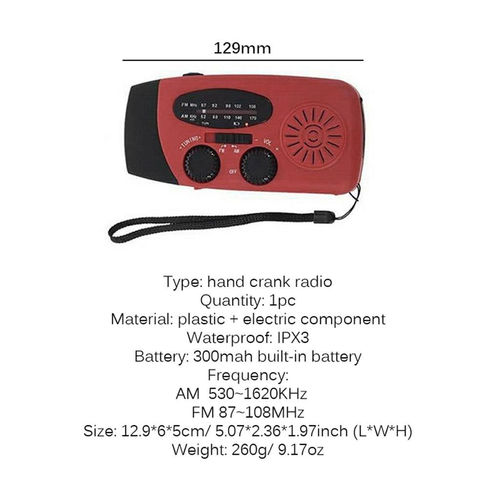 Radio Năng Lượng Mặt Trời Cỡ Nhỏ Thông Dụng Cho Hoạt Động Ngoài Trời