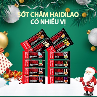 Sốt chấm lẩu Haidilao nhiều vị có thể mix với nhau