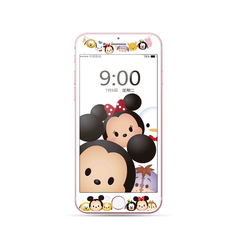 Ốp Điện Thoại Kính Cường Lực Họa Tiết Hoạt Hình Dễ Thương Cho Iphone 6 6s 6plus 6splus 7 8 + 7plus 8plus SE 2020 Se3