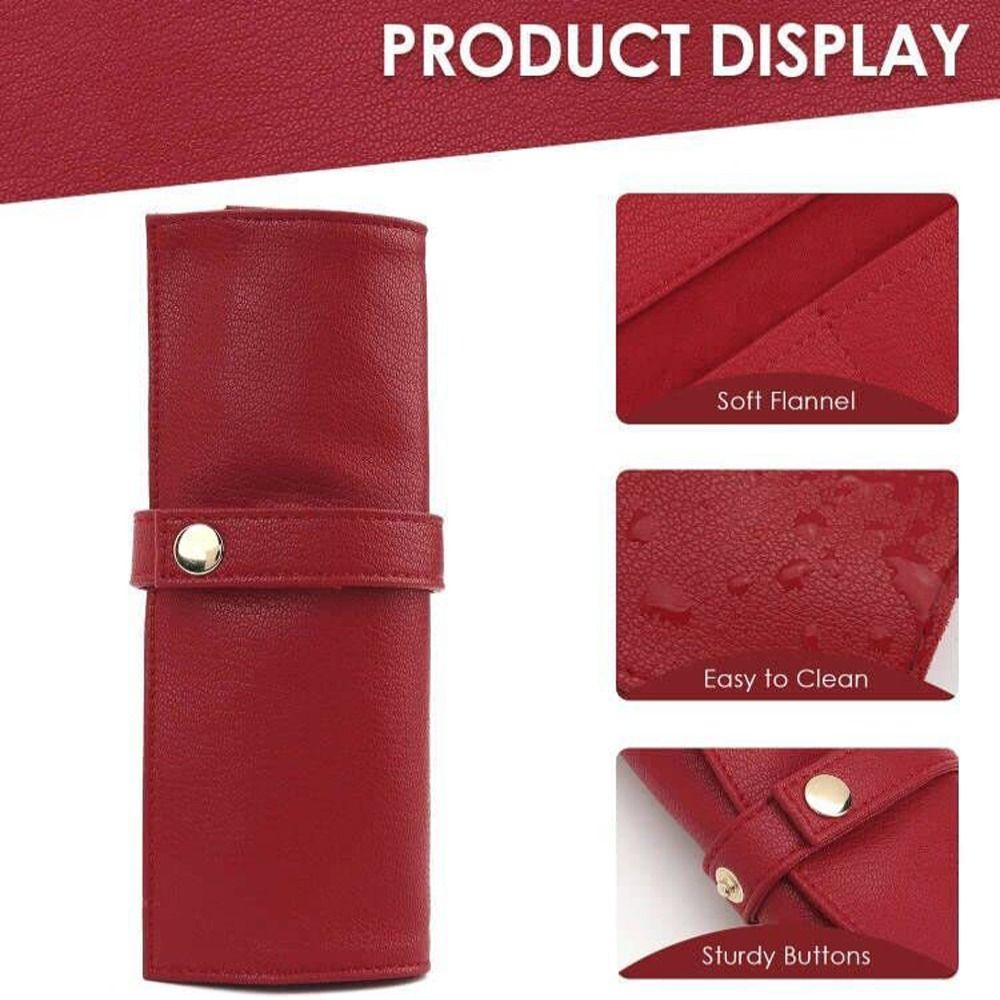 Túi Da PU Cuộn Đựng Đồng Hồ Đeo Tay Chống Thấm Nước Tiện Dụng Ốp