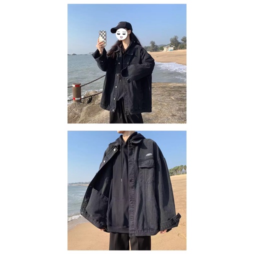 Áo Khoác Jeans Nam Nữ From Rộng Chất Vải Dầy Dặn Hình Thêu Nổi, Áo Bò Thời Trang Unisex Phong Cách Trẻ Trung Năng Động