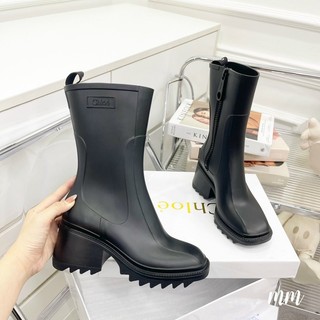 Bốt boot đế cao chloe khoá sườn super 2 màu fullbox