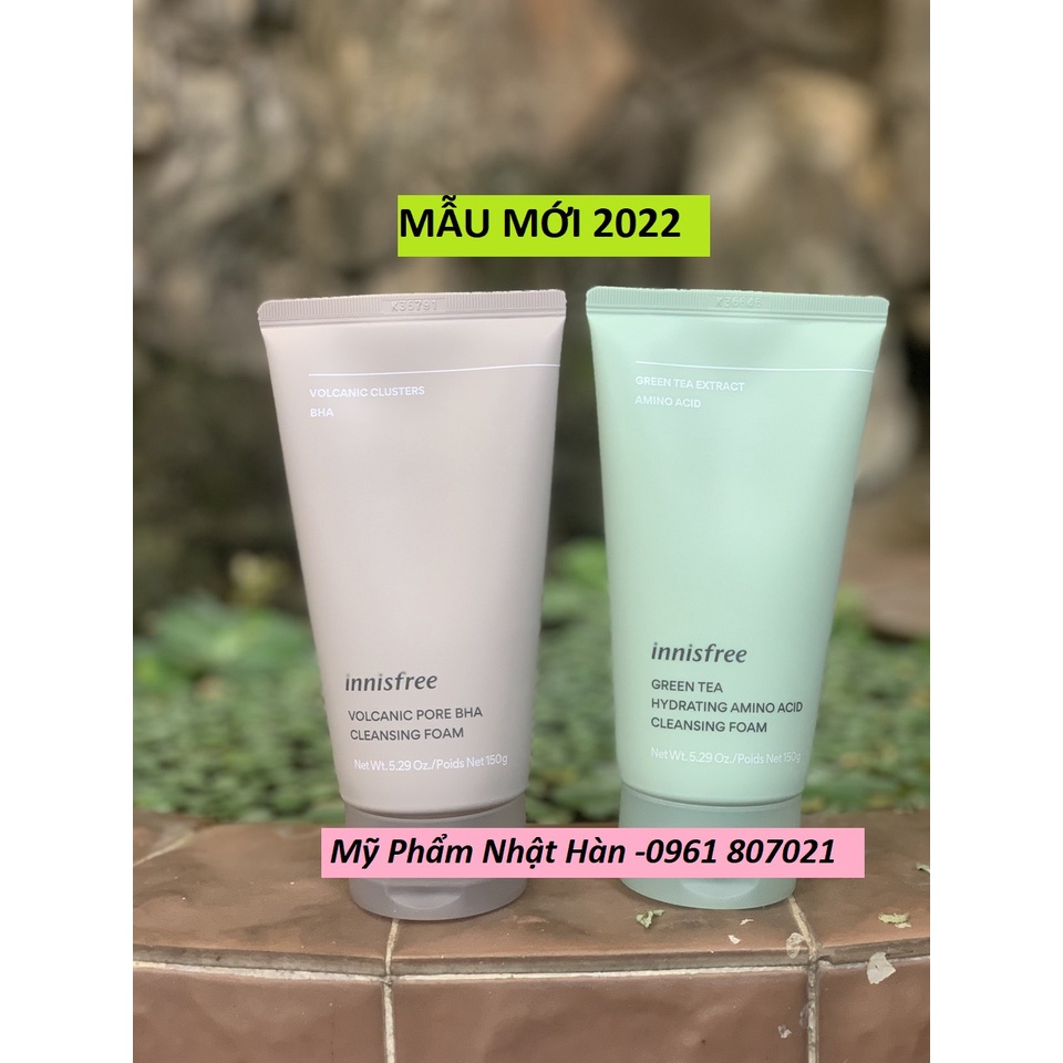 Sữa rửa mặt Innisfree Trà xanh/Tro Green Tea/Jeju 150ml