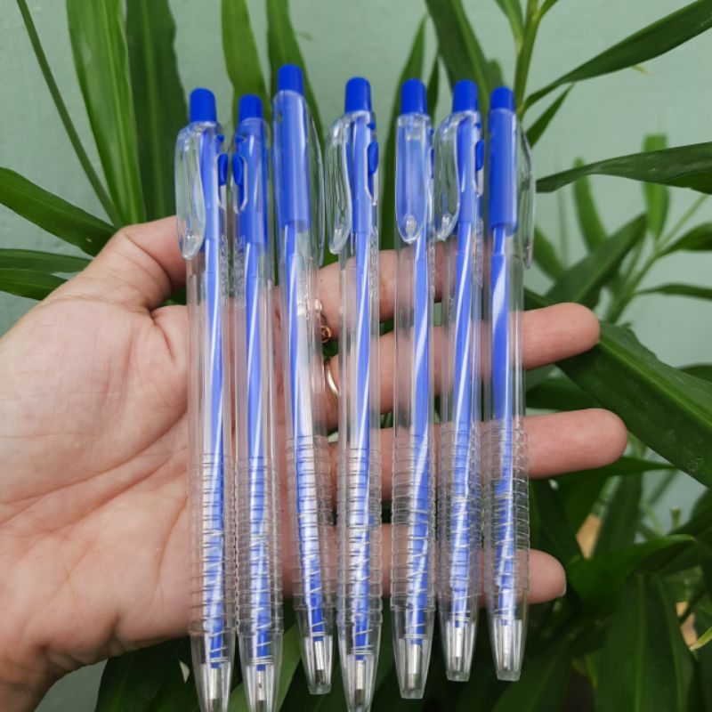 Bút bi mực xanh Ánh Sáng nét 0.7mm, bút viết nét đều, mực đẹp