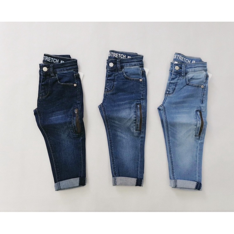 QUẦN JEAN DÀI BÉ TRAI SIZE 12-30kg MÀU XANH ĐẬM