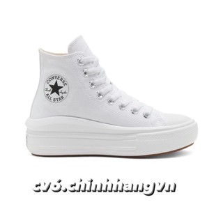 Giày conversse all star move plaform all white cao cổ 568497c