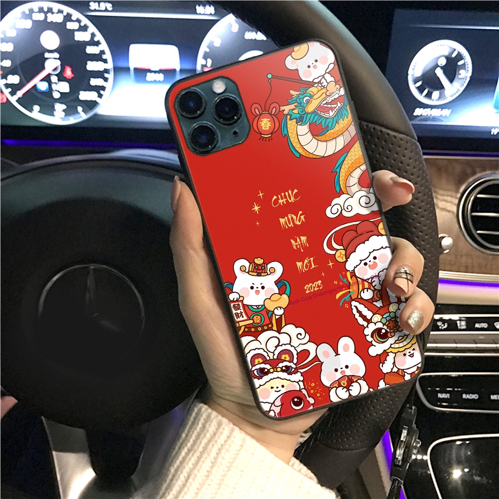 Ốp lưng Mặt Kính Tết Quý Mão 18 cho S amsung - O ppo - i Phone - R ealme TET18 - didongso