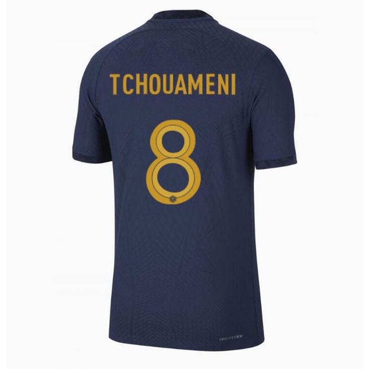 Áo Thun Bóng Đá Phiên Bản Pháp Màu Xanh Dương Size S-4XL Thời Trang 2022
