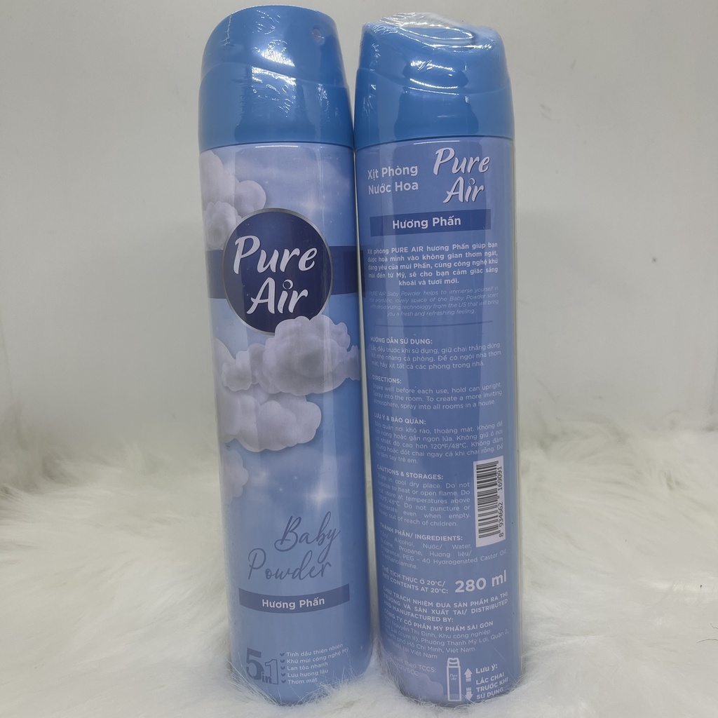 Xịt phòng hương nước hoa Pure Air 5IN1 280ml