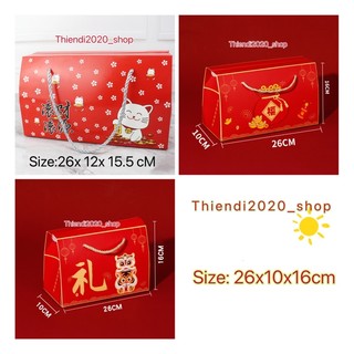 TD80-SET 10 Hộp giấy đựng bánh, quà Tết , SIZE: 26X12X15.5CM