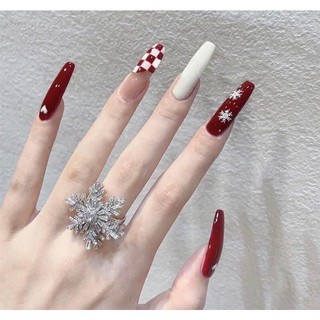 🎀Nail box, móng up thiết kế đỏ noel 459🎀