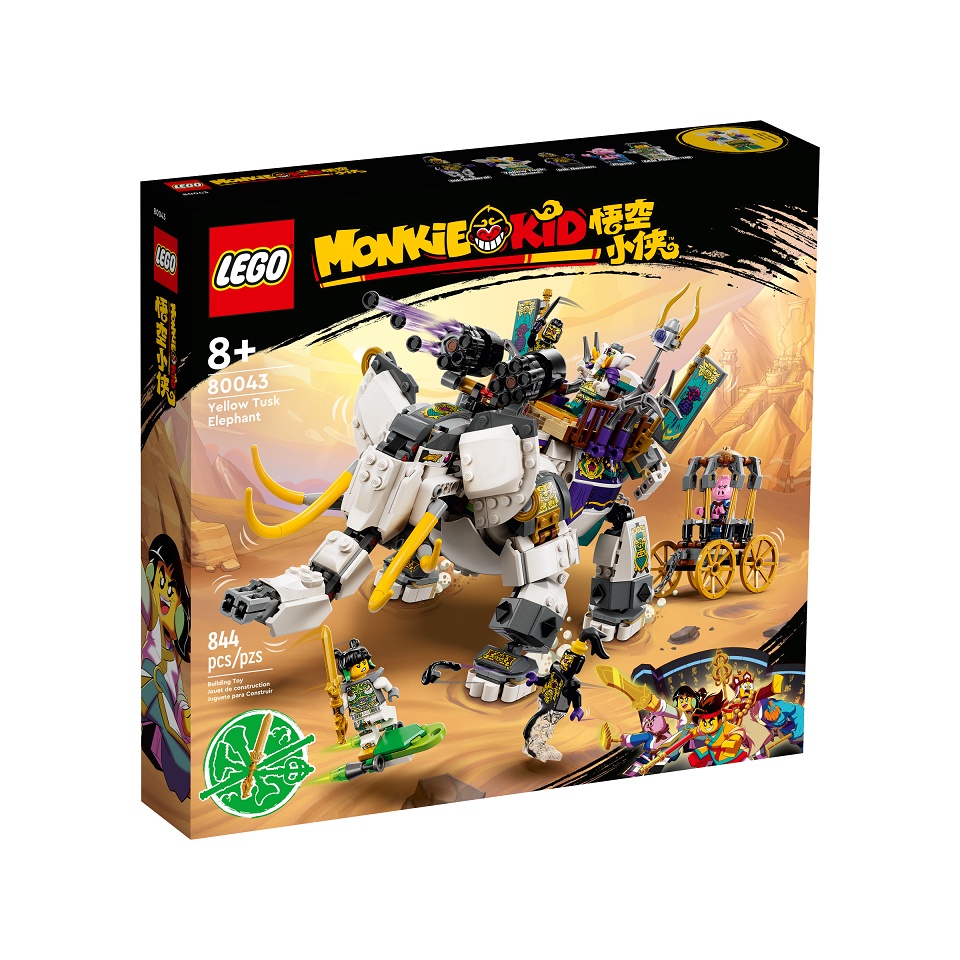 Lego Monkie Kid 80043 Lắp Ráp Voi Ngà Vàng