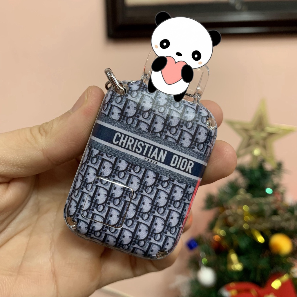 Miếng dán skin P.od Aspire Rill X mẫu D.ior Tím Than