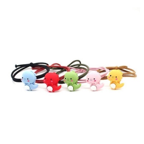 Dây cột tóc hình khủng long cute phong cách Hàn Quốc