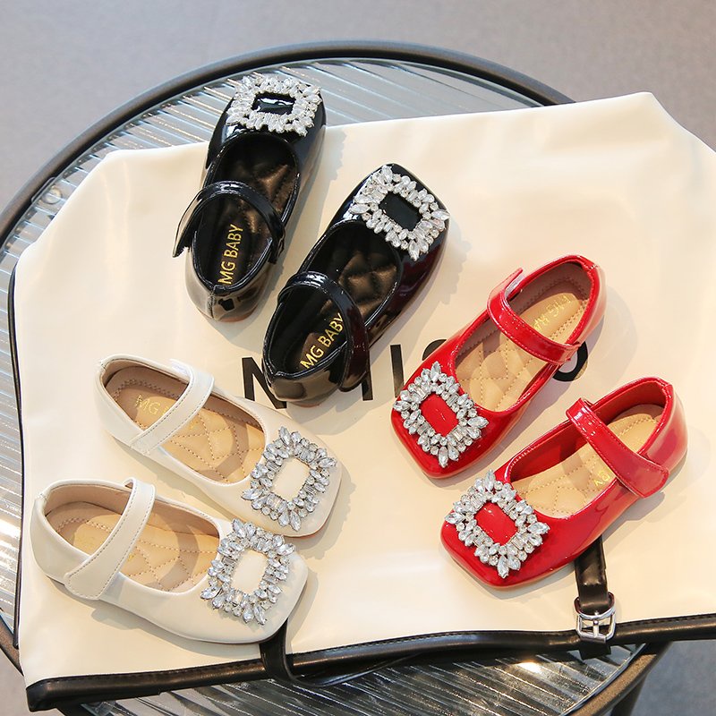 Giầy bệt - giầy búp bê đính đá cho bé gái mac 986