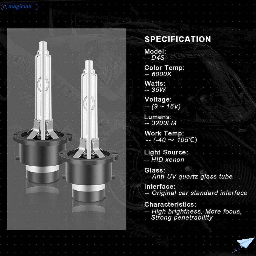 Bộ 2 Bóng Đèn Xenon HID D4S 6000K