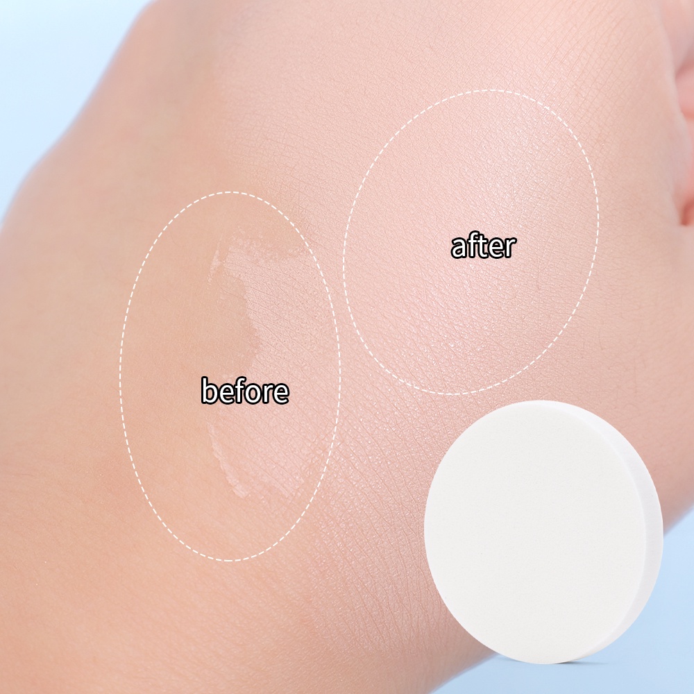 1 Mút Trang Điểm Ướt Và Khô Mềm Mại Hình Tròn / Vuông Dành Cho Nữ