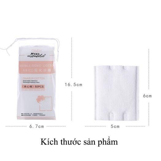 Bông tẩy trang cao cấp Lameila Cotton tự nhiên mềm mịn nội địa Trung