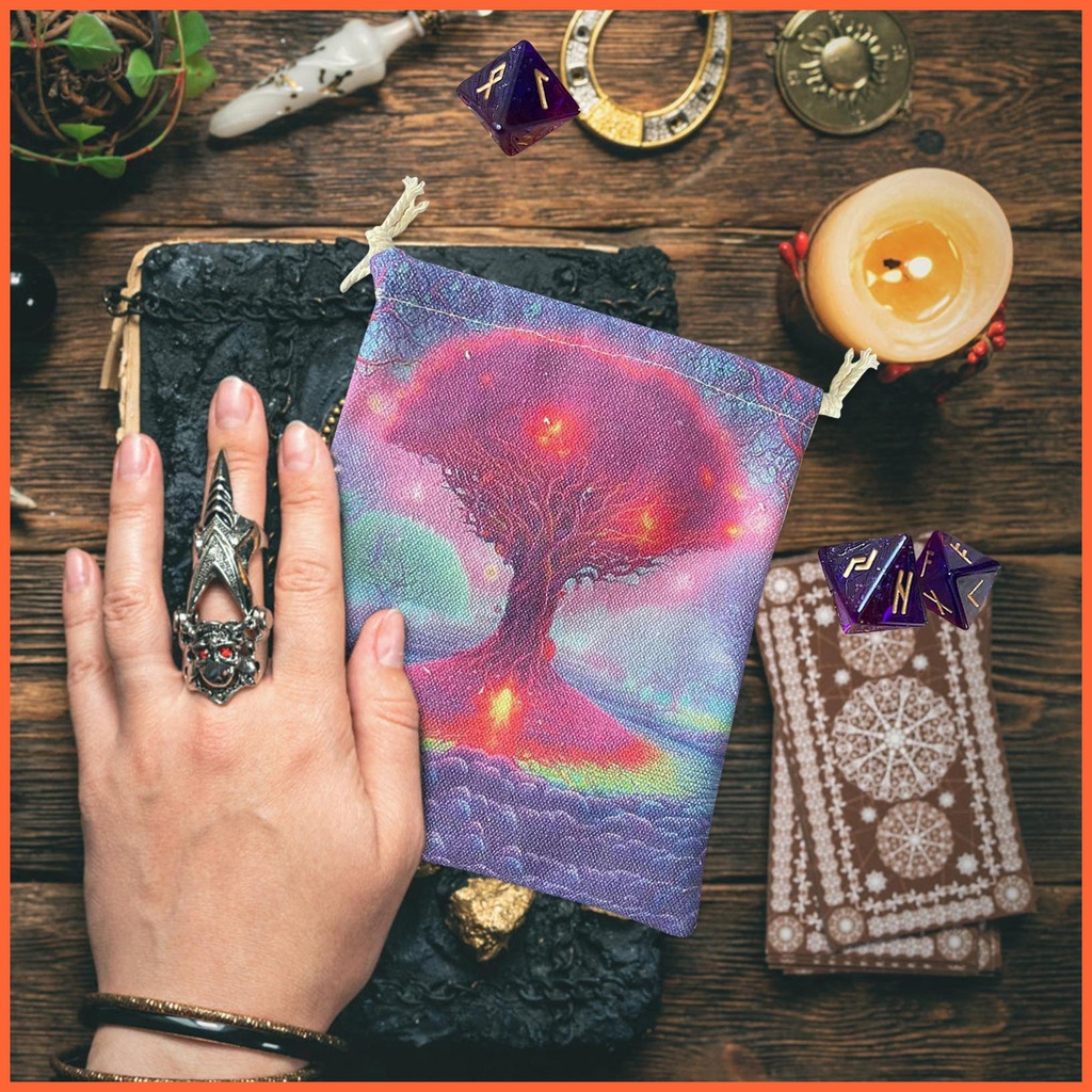 Túi Nhung Dây Rút Đựng Bài Tarot Tiện Dụng