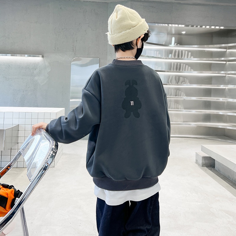 AMILA Áo sweater Dáng Rộng Thời Trang Mùa Thu Cho Bé Trai áo thun hàn quốc bé trai