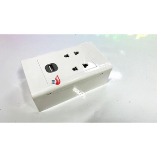 Đế sạc usb Schneider, 2 ổ cắm điện
