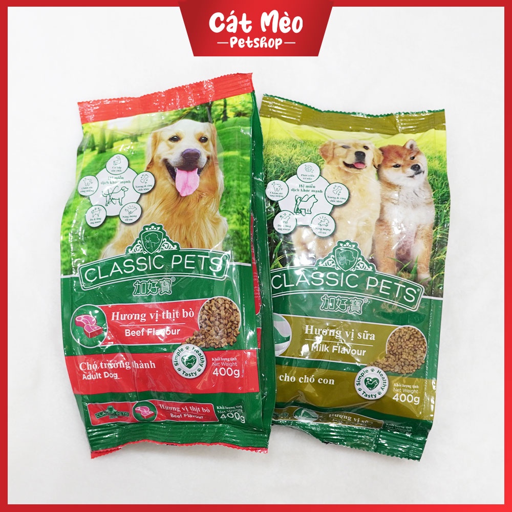 [Classic Pet] Thức Ăn Hạt Cho Chó Gói 400g