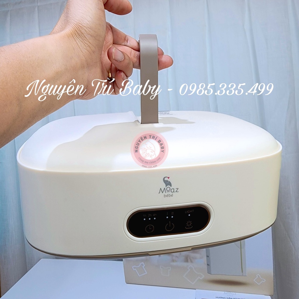 Máy sấy quần áo cho bé gắn đèn Led tiệt trùng Moaz bebe MB048