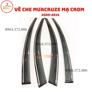 Vè che mưa xe chevrolet cruze 2009-2015-mẫu chỉ mạ crom